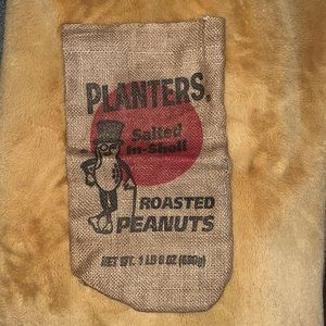 Vintage classic Planters Mr Peanut sack Roasted Peanuts
